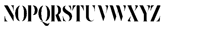 The Effolia Black Extra Condensed Font UPPERCASE