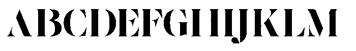 The Effolia Black Extra Expanded Font UPPERCASE