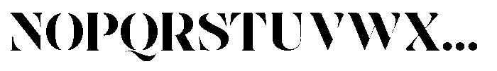 The Effolia Black Extra Expanded Font UPPERCASE