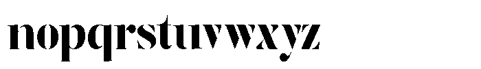 The Effolia Black Semi Condensed Font LOWERCASE