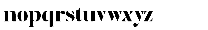 The Effolia Black Semi Expanded Font LOWERCASE