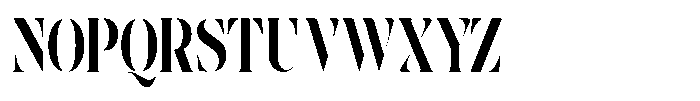 The Effolia Black Ultra Condensed Font UPPERCASE