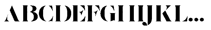 The Effolia Black Ultra Expanded Font UPPERCASE