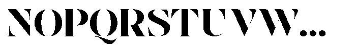 The Effolia Black Ultra Expanded Font UPPERCASE