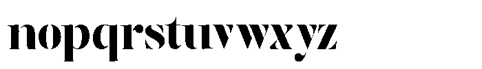 The Effolia Black Font LOWERCASE