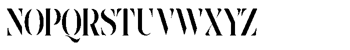The Effolia Bold Extra Condensed Font UPPERCASE