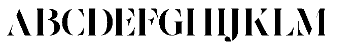 The Effolia Bold Extra Expanded Font UPPERCASE