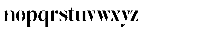 The Effolia Bold Semi Condensed Font LOWERCASE