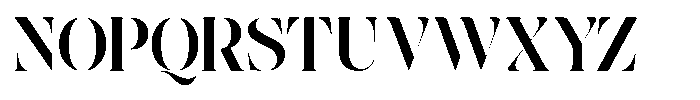 The Effolia Bold Semi Expanded Font UPPERCASE