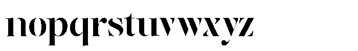 The Effolia Bold Semi Expanded Font LOWERCASE