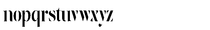 The Effolia Bold Ultra Condensed Font LOWERCASE