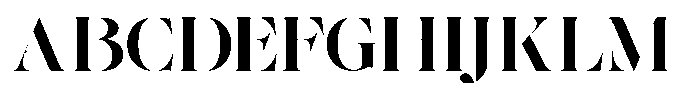 The Effolia Bold Ultra Expanded Font UPPERCASE