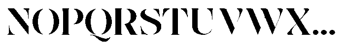The Effolia Bold Ultra Expanded Font UPPERCASE