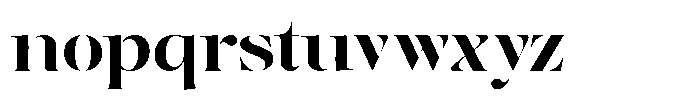 The Effolia Bold Ultra Expanded Font LOWERCASE