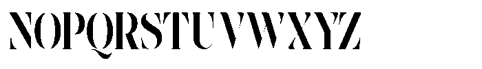 The Effolia Extra Bold Extra Condensed Font UPPERCASE