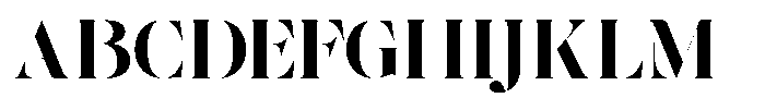 The Effolia Extra Bold Extra Expanded Font UPPERCASE
