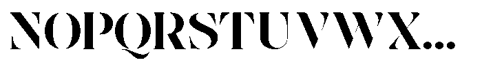 The Effolia Extra Bold Extra Expanded Font UPPERCASE
