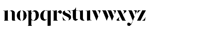The Effolia Extra Bold Semi Expanded Font LOWERCASE