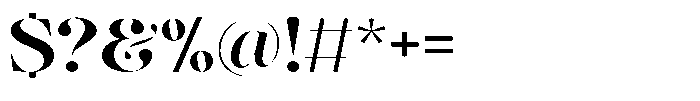 The Effolia Extra Bold Ultra Expanded Font OTHER CHARS