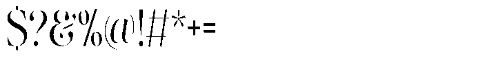 The Effolia Extra Condensed Font OTHER CHARS