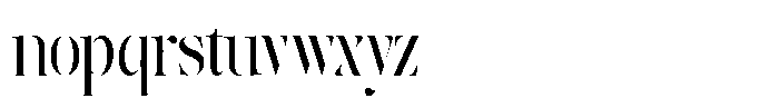 The Effolia Extra Condensed Font LOWERCASE