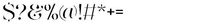 The Effolia Extra Expanded Font OTHER CHARS
