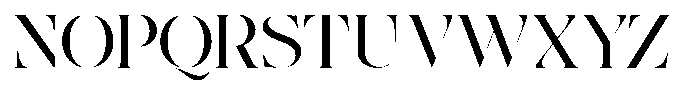 The Effolia Extra Expanded Font UPPERCASE