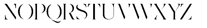 The Effolia Extra Light Extra Expanded Font UPPERCASE