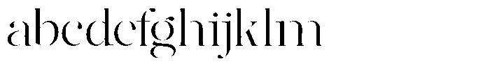 The Effolia Extra Light Extra Expanded FONT