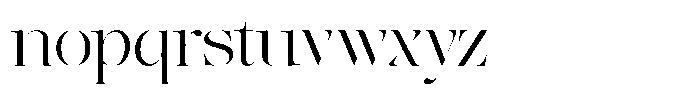 The Effolia Extra Light Extra Expanded Font LOWERCASE