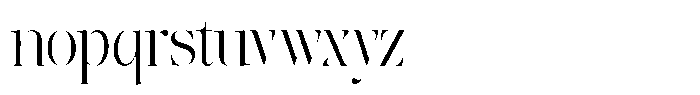 The Effolia Extra Light Semi Condensed Font LOWERCASE