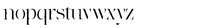 The Effolia Extra Light Semi Expanded Font LOWERCASE