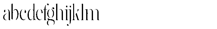 The Effolia Extra Light Ultra Condensed FONT