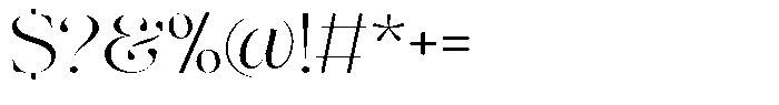 The Effolia Extra Light Ultra Expanded Font OTHER CHARS