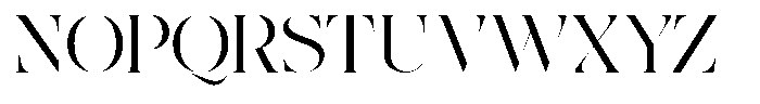 The Effolia Light Extra Expanded Font UPPERCASE
