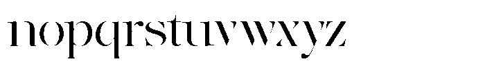 The Effolia Light Extra Expanded Font LOWERCASE