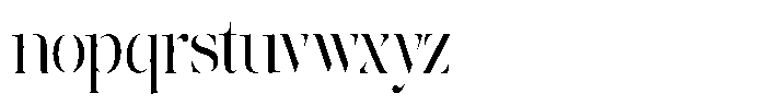 The Effolia Light Semi Condensed Font LOWERCASE