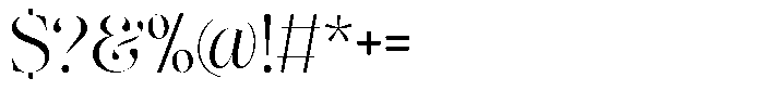 The Effolia Light Semi Expanded Font OTHER CHARS