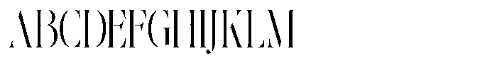 The Effolia Light Ultra Condensed Font UPPERCASE