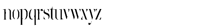 The Effolia Light Ultra Condensed Font LOWERCASE