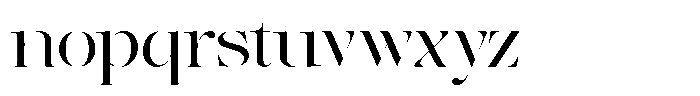 The Effolia Light Ultra Expanded Font LOWERCASE