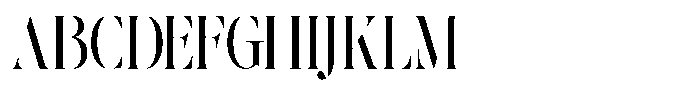The Effolia Medium Extra Condensed Font UPPERCASE
