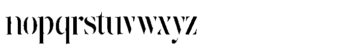 The Effolia Medium Extra Condensed Font LOWERCASE