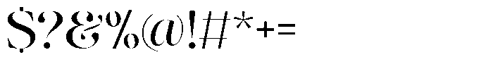 The Effolia Medium Extra Expanded Font OTHER CHARS