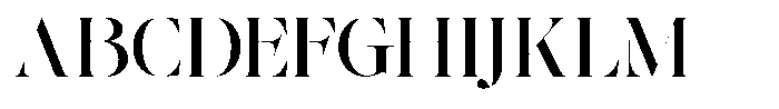 The Effolia Medium Extra Expanded Font UPPERCASE