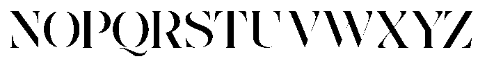 The Effolia Medium Extra Expanded Font UPPERCASE