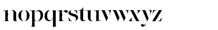 The Effolia Medium Extra Expanded Font LOWERCASE