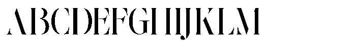 The Effolia Medium Semi Condensed Font UPPERCASE