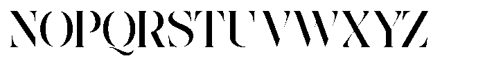 The Effolia Medium Semi Expanded Font UPPERCASE