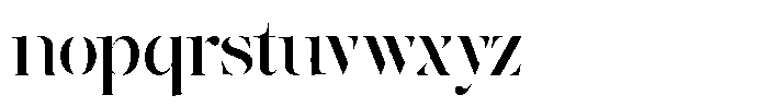 The Effolia Medium Semi Expanded Font LOWERCASE